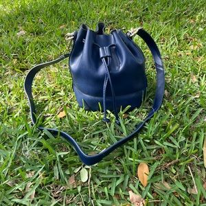 KC Jagger Y2K Navy Leather Bucket Purse